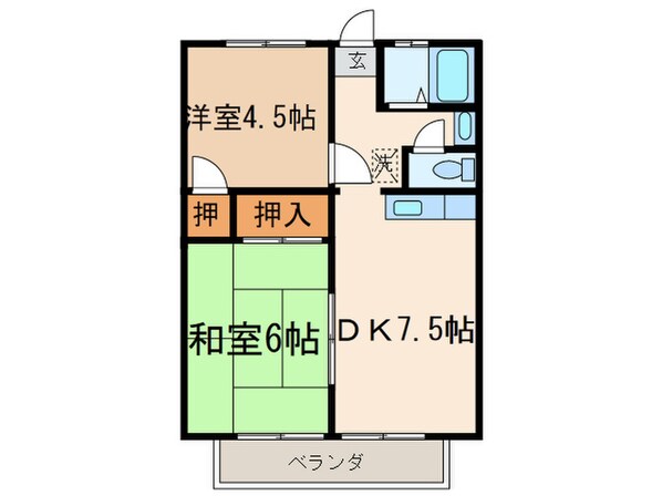 ハイツ内藤の物件間取画像